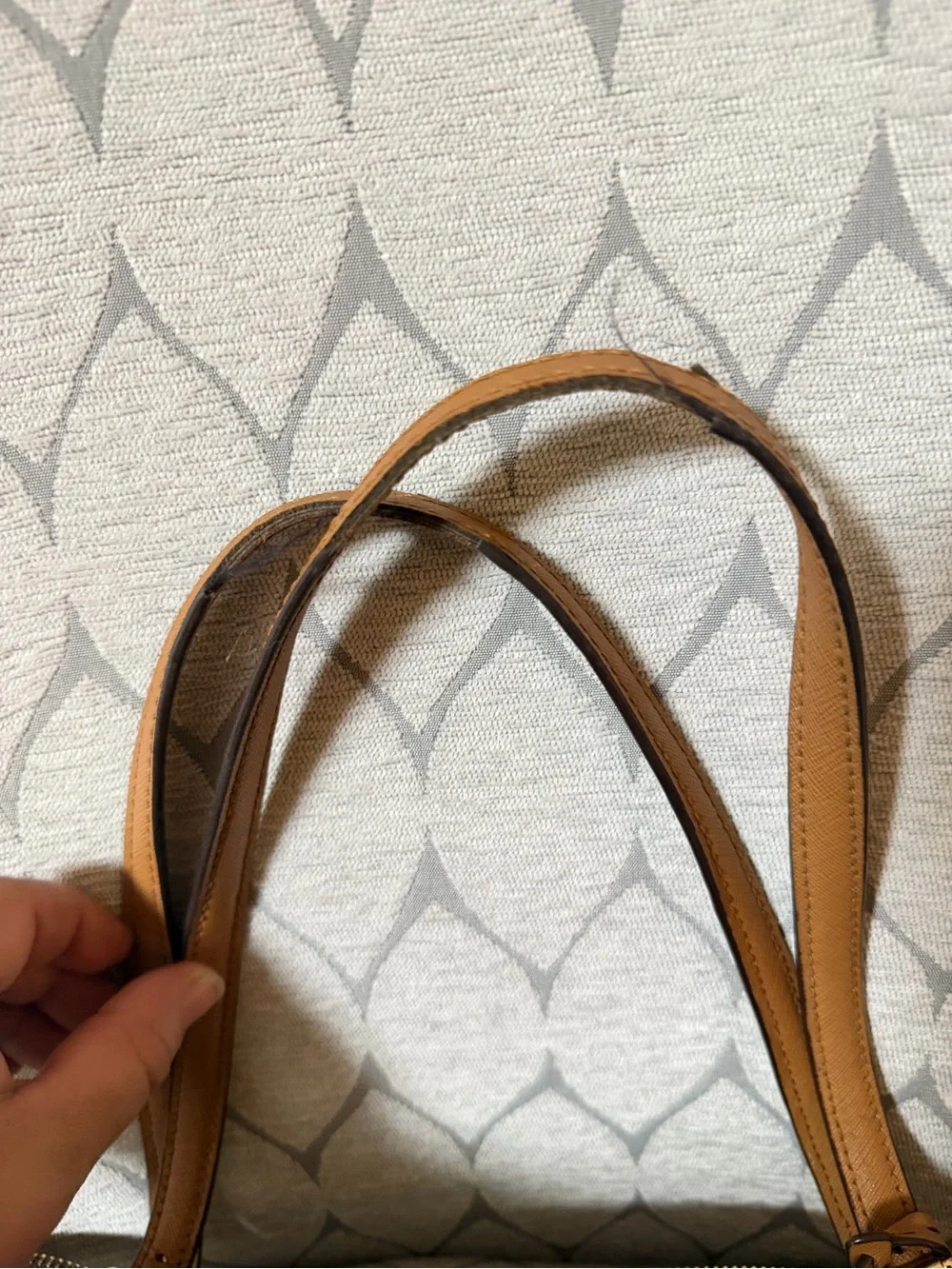 Michael Kors Brown MK Monogram Tote with Matching Wallet